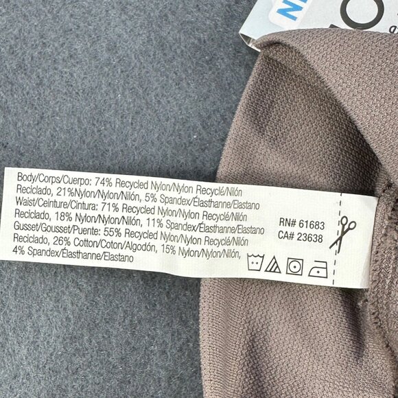 Jockey Generation Womens Sz Large Panty Thong Recycled Seamfree Ribbed Brown New - Picture 6 of 9